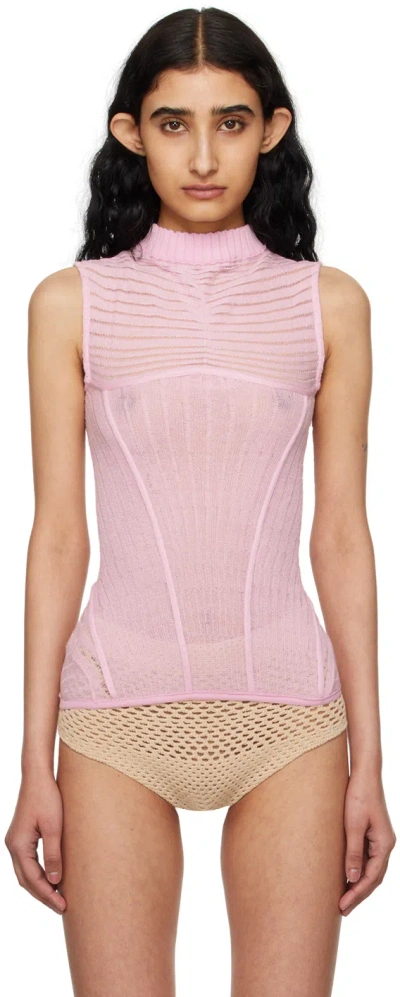 Isa Boulder Pink Calm Tank Top In Carnation