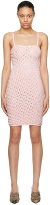 Isa Boulder Cereal Sleeveless Knit Minidress In Cottoncandy