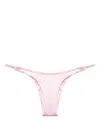 Isa Boulder Grand Satin Bikini Bottoms In Pink