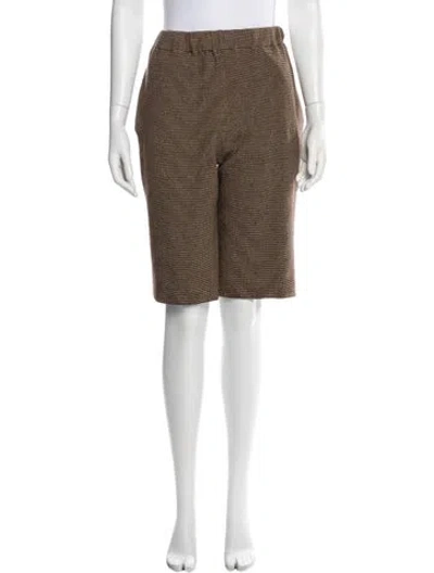 Pre-owned Isa Boulder Plaid Print Wide Leg Pants In Multi