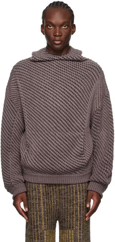 Isa Boulder Purple Way Hoodie In Potato