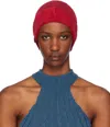 Isa Boulder Red Silvia Beanie In Blood