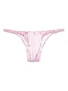 Isa Boulder Reversible Bikini Bottoms In Pink