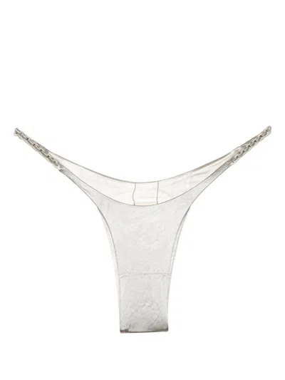 Isa Boulder Reversible Bikini Bottoms In Grey