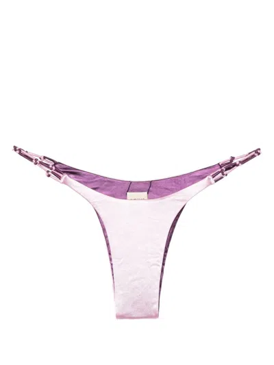 Isa Boulder Reversible Bikini Bottoms In Pink
