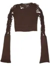 Isa Boulder Roots Top In Brown