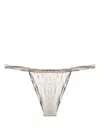 Isa Boulder Rope-detail Reversible Bikini Bottoms In Silber