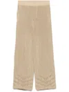 Isa Boulder Ssense Exclusive Beige Rover Twisty Stripe Trousers In Neutrals