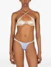 Isa Boulder Ruched Bikini Bottoms In Black