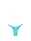 Isa Boulder Scrunch Bikini Bottom In Blue