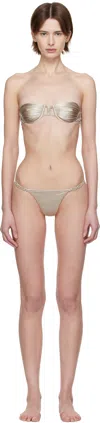 Isa Boulder Silver Astoria Chain Bikini In Silver