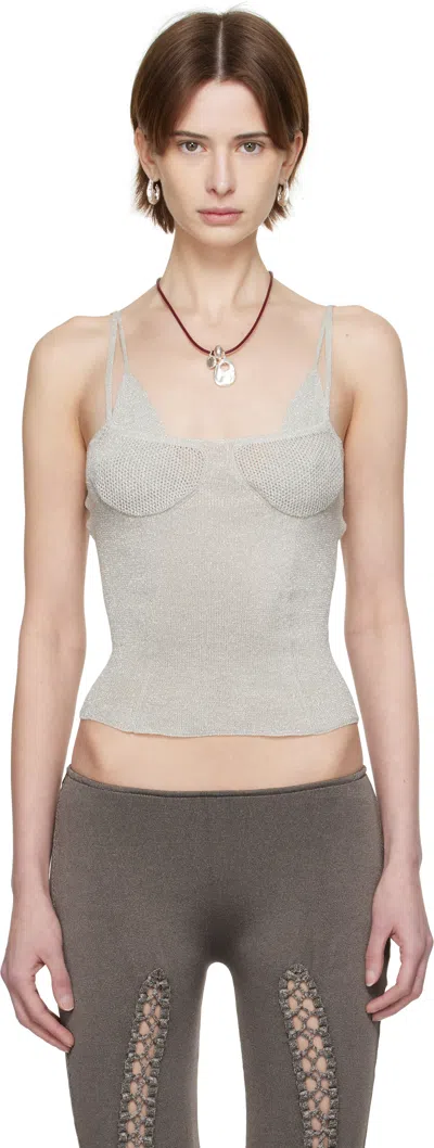 Isa Boulder Silver Sapphire Top