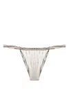 Isa Boulder Rope-detail Reversible Bikini Bottoms In Silver