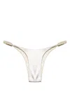 Isa Boulder Braided-straps Reversible Bikini Bottoms In Silver