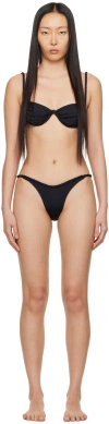Isa Boulder Ssense Exclusive Black & Brown Full Chain Bikini In Black/darkbrown