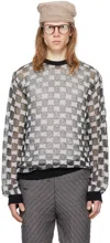 Isa Boulder Ssense Exclusive Black & White Sweater In Bnw