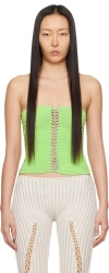 Isa Boulder Ssense Exclusive Blue Versatile Tube Top In Mint