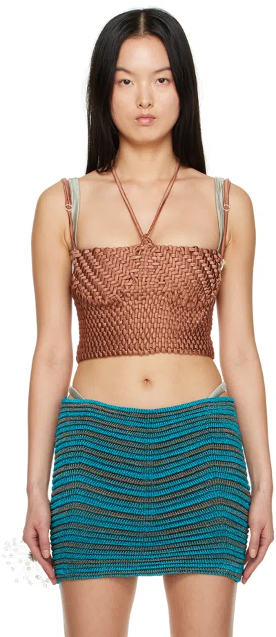 Isa Boulder Ssense Exclusive Bronze Tank Top In Soil