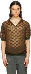 Isa Boulder Ssense Exclusive Brown & Green Polo In Bricks