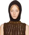 Isa Boulder Ssense Exclusive Brown Balaclava In Bark