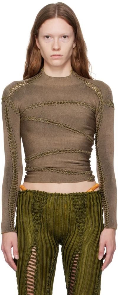 Isa Boulder Ssense Exclusive Brown Long Sleeve T-shirt In Yam