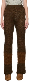Isa Boulder Ssense Exclusive Brown Lounge Pants In Tangerine
