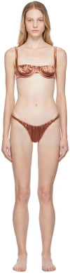 Isa Boulder Ssense Exclusive Brown Shelly Bikini In Soil