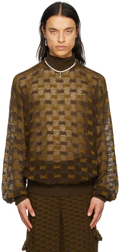 Isa Boulder Ssense Exclusive Brown Turtleneck In Bark