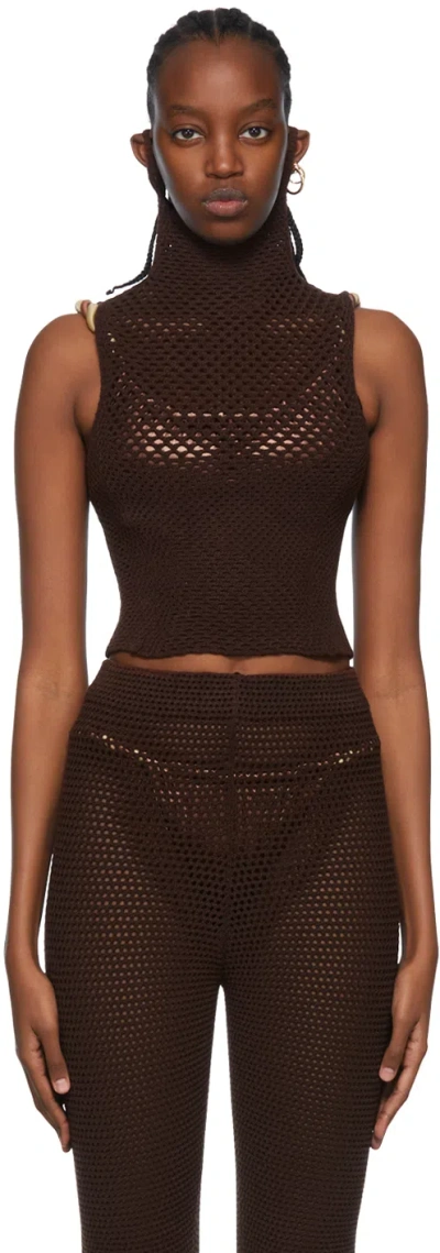 Isa Boulder Ssense Exclusive Brown Turtleneck In Soil