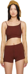 Isa Boulder Ssense Exclusive Gold Lacework Sleeves In Gold