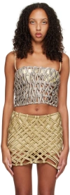 Isa Boulder Ssense Exclusive Gray Band Tank Top In Slate + Silver