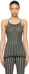 Isa Boulder Ssense Exclusive Green & Blue Cactus Camisole In Cucumber