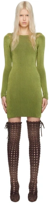 Isa Boulder Ssense Exclusive Green Minidress In Seafoam