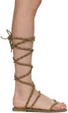 Isa Boulder Ssense Exclusive Green Vine Sandals In Sagegrass