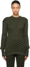 Isa Boulder Ssense Exclusive Khaki Cereal Sweater In Forest