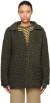 Isa Boulder Ssense Exclusive Khaki Fullweave Jacket In Forest