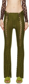 Isa Boulder Ssense Exclusive Khaki Reptile Lounge Pants In Anaconda