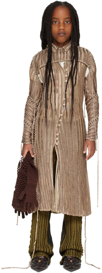 Isa Boulder Ssense Exclusive Kids Brown Expandable Dress
