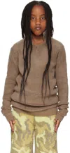 Isa Boulder Ssense Exclusive Kids Brown Sweater In Earth