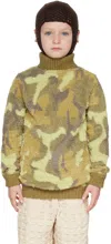 Isa Boulder Ssense Exclusive Kids Green Turtleneck In Oyster