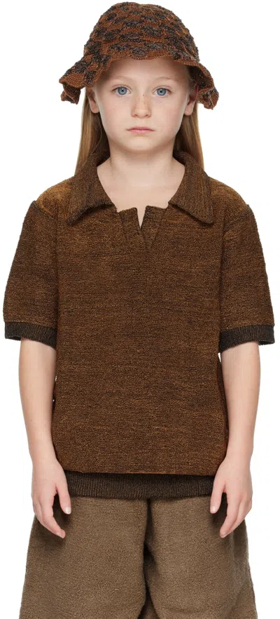 Isa Boulder Ssense Exclusive Kids Orange Flash Polo In Copper