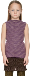 Isa Boulder Ssense Exclusive Kids Purple Lenticular Tank Top In Grape