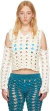 Isa Boulder Ssense Exclusive Off-white Sweater In Rabbit