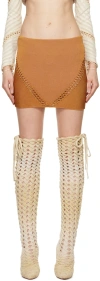 Isa Boulder Ssense Exclusive Orange Versatile Miniskirt In Tangerine