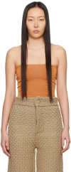 Isa Boulder Ssense Exclusive Orange Versatile Tube Top In Tangerine