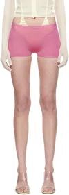 Isa Boulder Ssense Exclusive Pink Knitted Malley Shorts In Pink