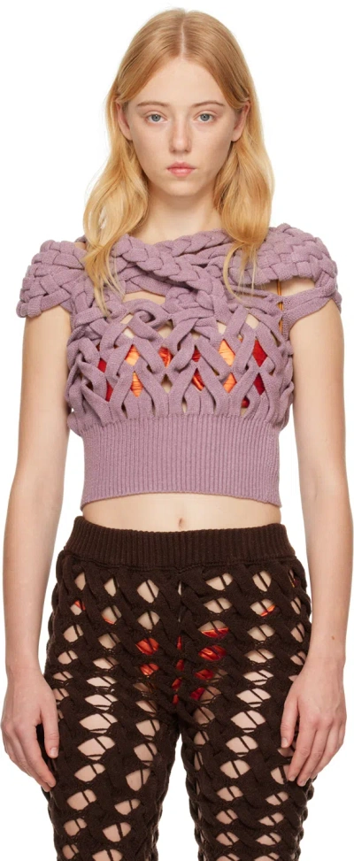 Isa Boulder Ssense Exclusive Purple Chunky Tank Top In Lilac