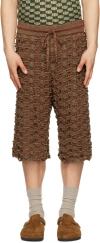 Isa Boulder Ssense Exclusive Red & Tan Shorts In Potato