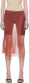 Isa Boulder Ssense Exclusive Red Wrap Skort In Chilli