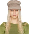 Isa Boulder Ssense Exclusive Taupe Cap In Burlap